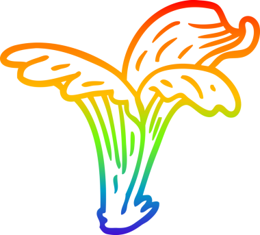 gökkuşağı gradyan çizgi çizimi bir insan tarafından çizilmiş su sıçraması