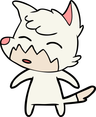 bir insan tarafından çizilmiş tilki çizgi filmi