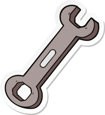 Bir insan tarafından çizilmiş çizgi film anahtarının çıkartması.