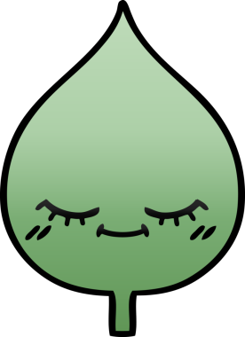 Bir insan tarafından çizilmiş dışavurumsal yaprağın gölgelenmiş çizimi