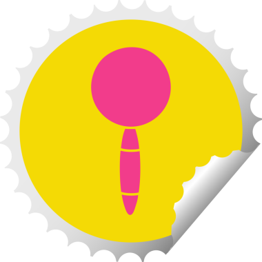 Bir insan tarafından çizilmiş bir büyüteç karikatürü.