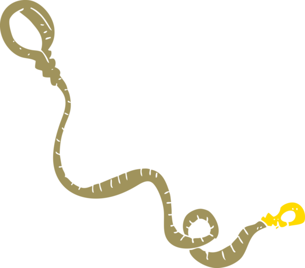 Bir insan tarafından çizilmiş köpek tasmasının düz renk çizimi