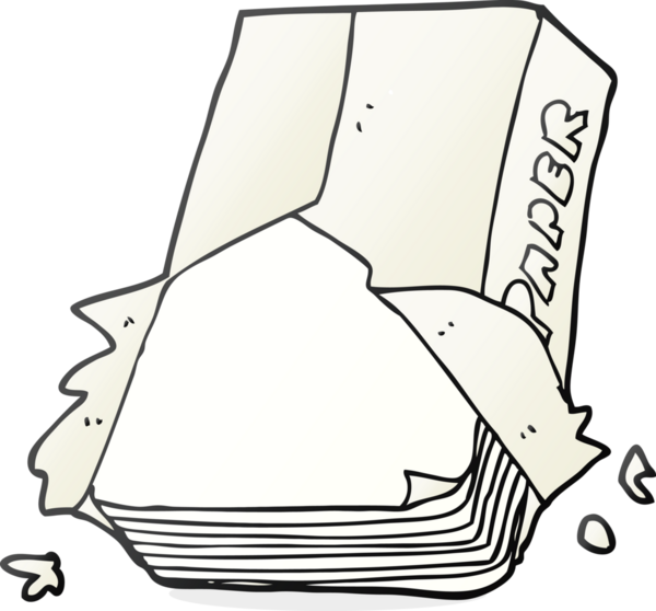 Bir insan tarafından çizilmiş karikatür ofis kağıdı.