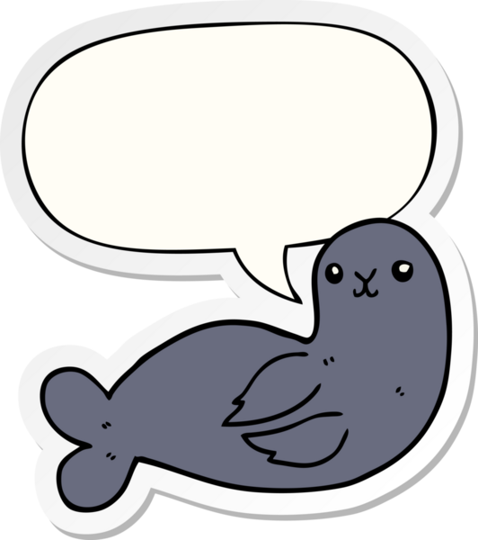 Bir insan tarafından çizilmiş konuşma balonu etiketli karikatür mührü.