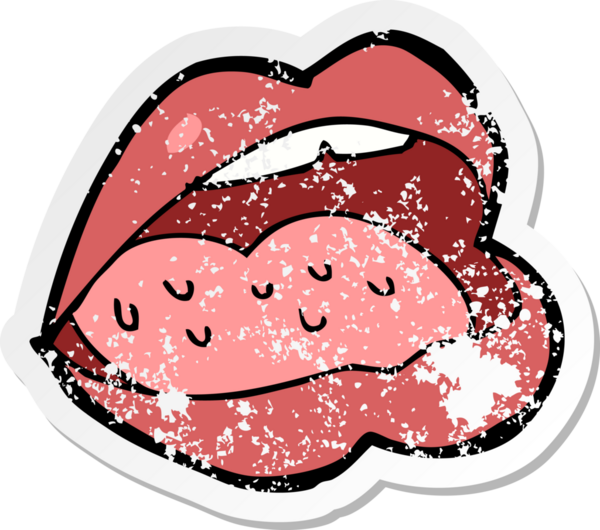 Bir insan tarafından çizilmiş bir karikatürün gerilimli yapıştırması.