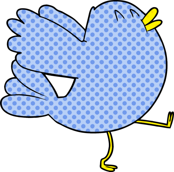 bir insan tarafından çizilmiş kanat çırpan bir kuş.