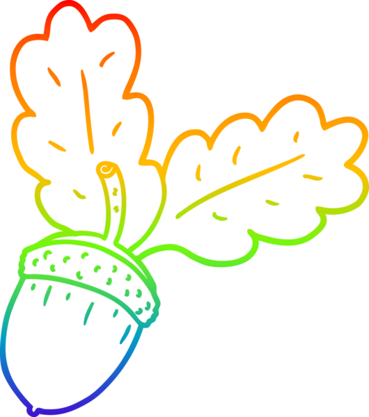 gökkuşağı gradyanı bir insan tarafından çizilmiş bir palamut çizimi