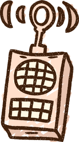 Bir insan tarafından çizilen Telsiz Tebeşiri