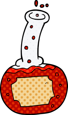 bir insan tarafından çizilmiş karikatür deney iksirleri.