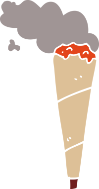 Bir insan tarafından çizilmiş karalama sigara tiryakisi.