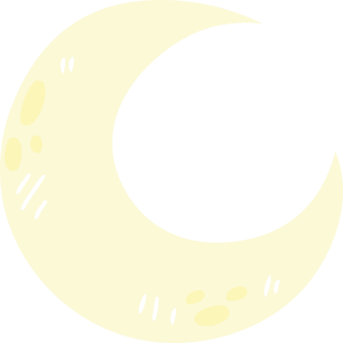 Bir insan tarafından çizilmiş el çizimi tuhaf bir çizgi film hilal ayı.