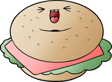 Bir insan tarafından çizilmiş bir simit.