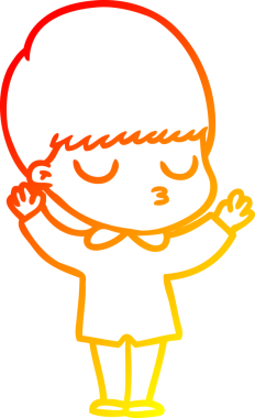 İnsan tarafından çizilmiş bir çizgi film karakteri çizimi.