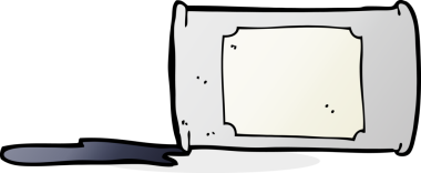 Bir insan tarafından çizilmiş bir çizgi film.