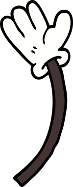 Bir insan tarafından çizilen el hareketinin karalaması.