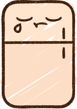 Bir insan tarafından çizilen Buzdolabı Tebeşiri