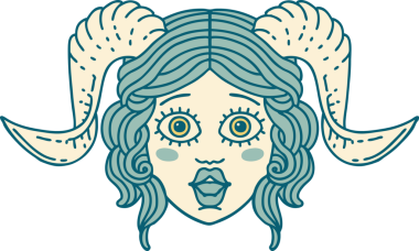 Retro Dövme Biçimi bir insan tarafından çizilmiş karakter yüzüName