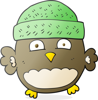 Bir insan tarafından çizilmiş el yazısıyla çizilmiş şirin baykuş.