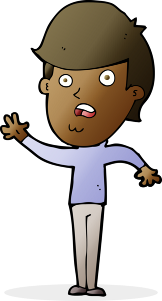 Bir insan tarafından çizilmiş mutsuz çocuk çizgi filmi.