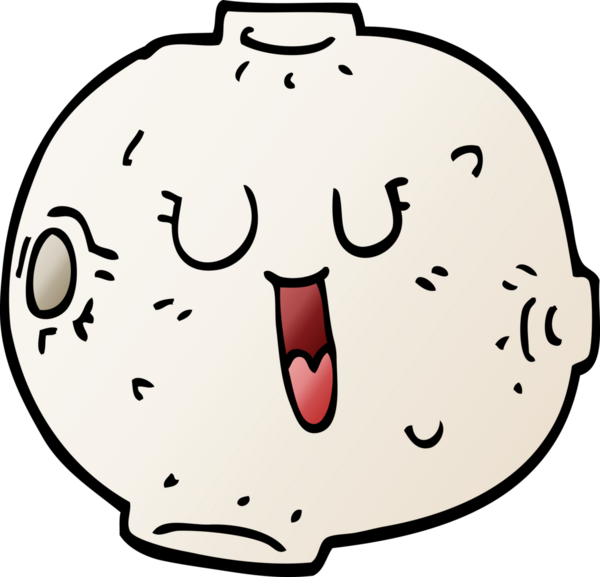 Bir insan tarafından çizilmiş mutlu karikatür ayı.