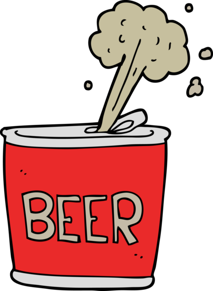 Bir insan tarafından çizilmiş bira kutusu.