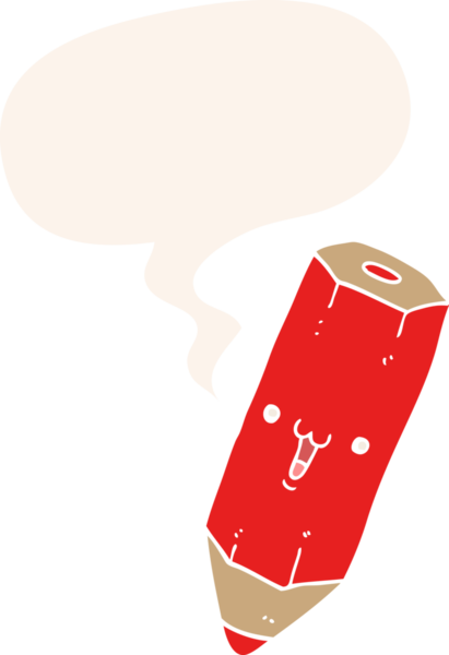 Bir insan tarafından çizilmiş eski usul konuşma baloncuklu mutlu çizgi film kalemi