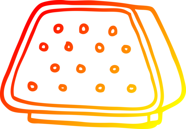 Bir insan tarafından çizilmiş bir çizgi filmin sıcak gradyan çizimi