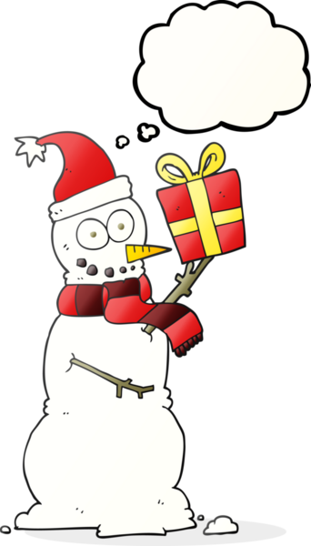 Serbest çizim düşünce balonu kardan adam bir insan tarafından çizilmiş.