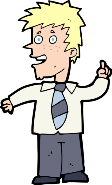 Bir insan tarafından çizilmiş bir fikri olan çizgi film adamı.