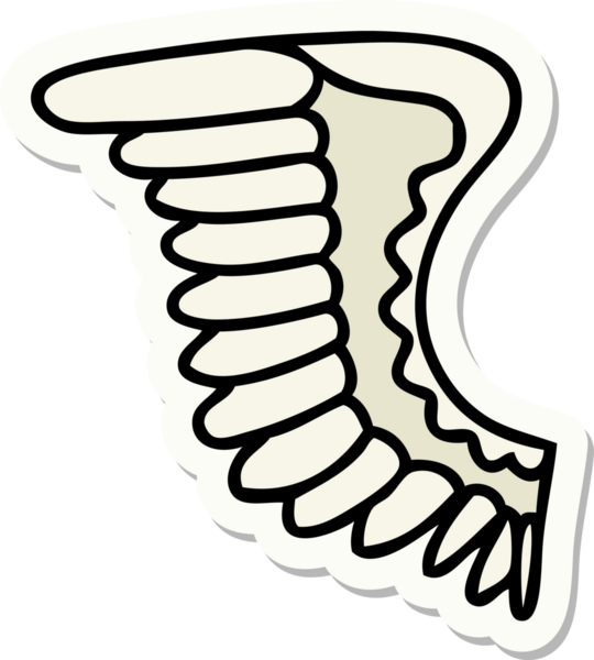 Bir insan tarafından çizilmiş geleneksel bir kanat dövmesi.