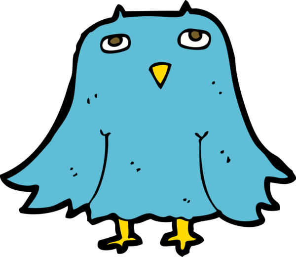 bir insan tarafından çizilmiş bir baykuş.