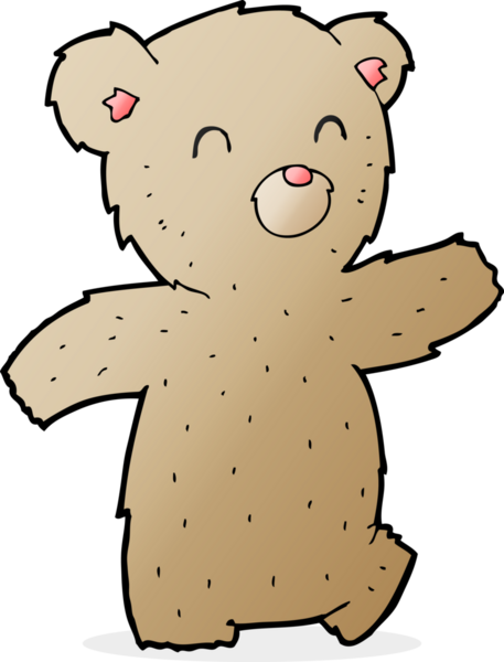 Bir insan tarafından çizilmiş oyuncak ayı.