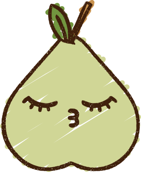 Bir insan tarafından çizilen Armut Tebeşiri