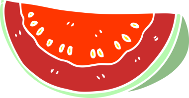 Bir insan tarafından çizilmiş karpuz karpuzu.