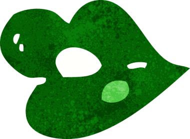 Bir insan tarafından çizilmiş cadılar bayramı dudakları.