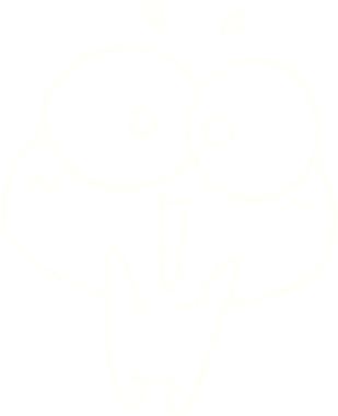 Bir insan tarafından çizilmiş şirin kurbağa tebeşiri.