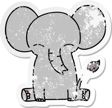 Bir insan tarafından çizilmiş garip bir el çiziminin sıkıntılı çıkartması.