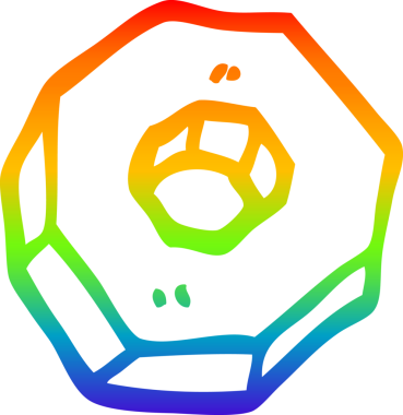 gökkuşağı gradyan çizgi çizimi bir insan tarafından çizilmiş bir çizgi fındık