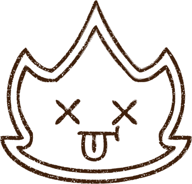 Alev Karakteri Bir insan tarafından çizilmiş