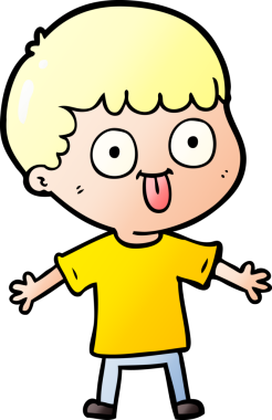 Bir insan tarafından çizilmiş çizgi film adamı.