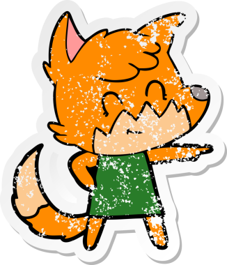 Bir insan tarafından çizilmiş üzgün bir çizgi film çıkartması.