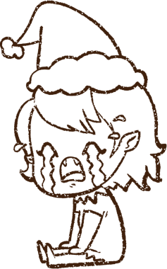 Bir insan tarafından çizilmiş Noel Vampiri Kömürü