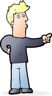 Çizgi film meraklısı bir adam bir insan tarafından çizilmiş