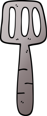 Bir insan tarafından çizilmiş karalama yemek spatulası.