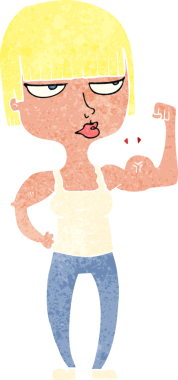 Bir insan tarafından çizilmiş bir spor salonu kadını.