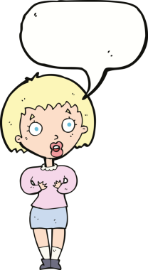 Çizgi filmdeki kadın 