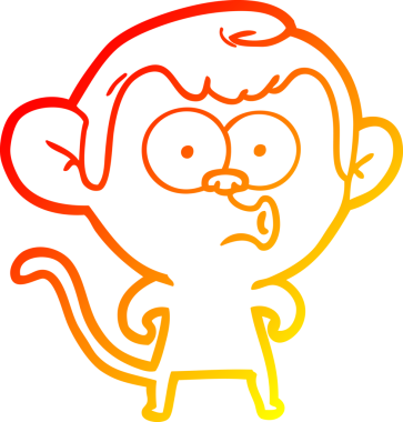 Bir insan tarafından çizilmiş sıcak çizgi çizgi çizgi çizimi.