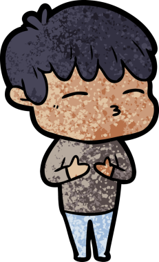 Bir insan tarafından çizilmiş, hayal kırıklığına uğramış bir adam.