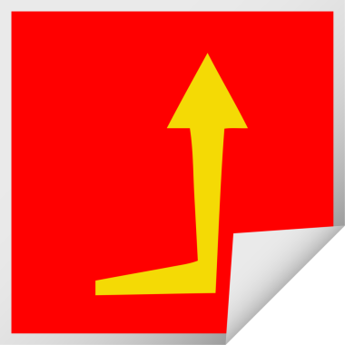 Bir insan tarafından çizilmiş kare soyulmuş tuhaf çizgi film oku.