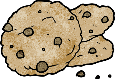 bir insan tarafından çizilmiş karikatür kurabiyeleri